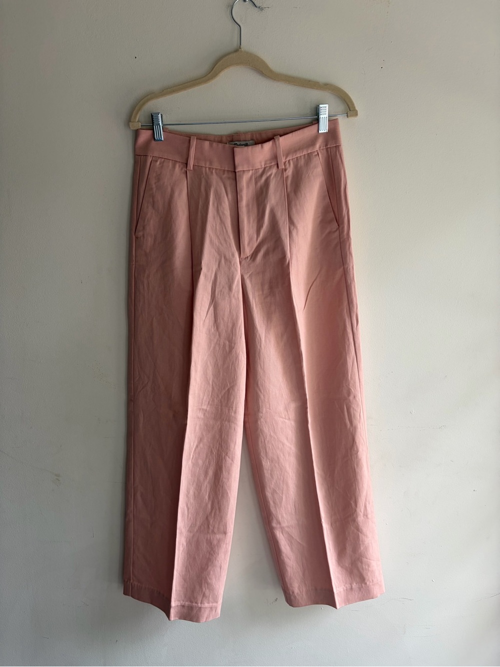 NWT! MADEWELL The Slouchy Straight Pant Pink Size 2 XS S - Picture 4 of 7